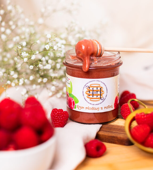Miód z maliną 420g