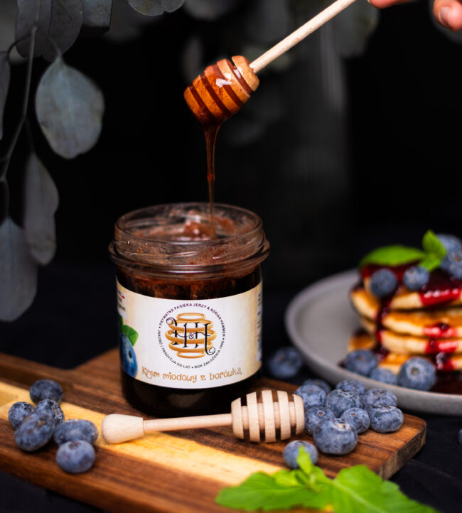 Miód z borówką 420g