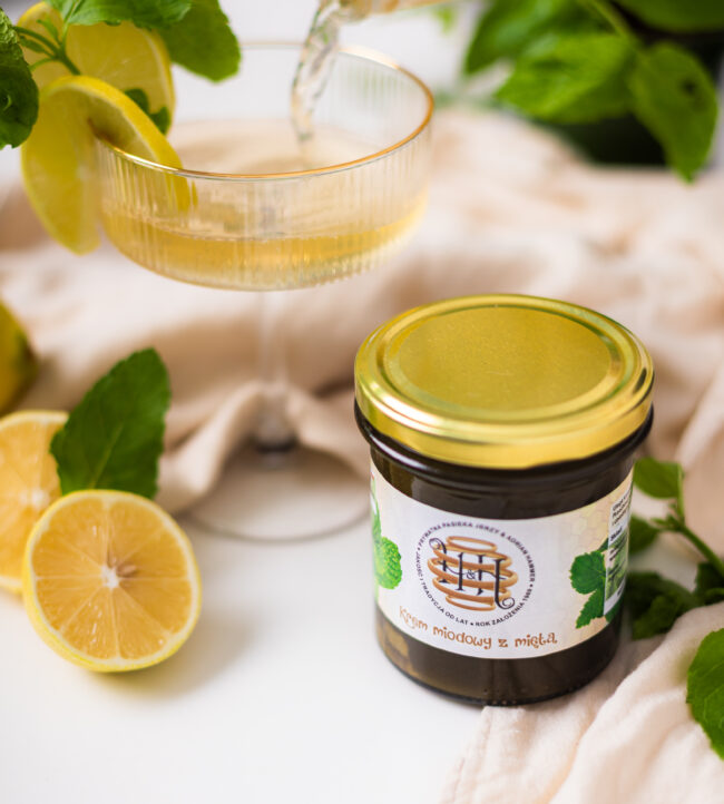 Miód z miętą 420g