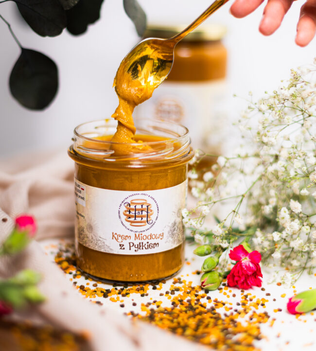Pyłek pszczeli w miodzie 420g