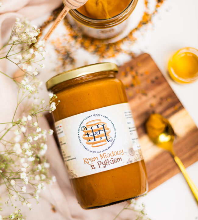 Pyłek pszczeli w miodzie 950g