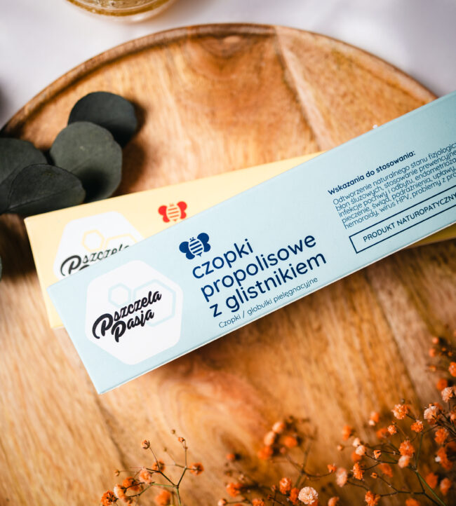 Czopki propolisowe z glistnikiem