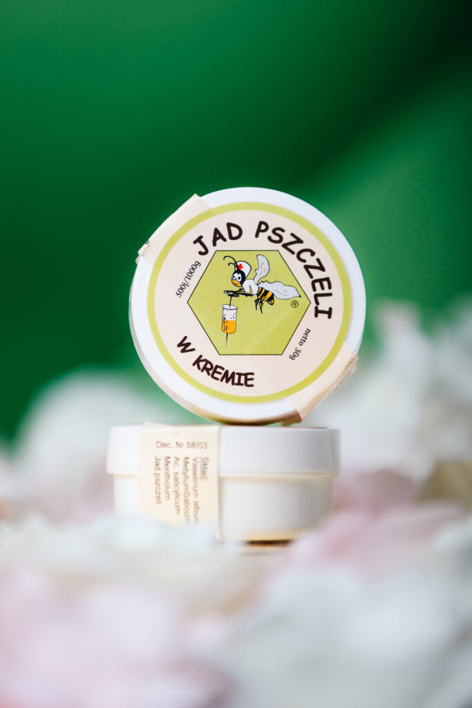 Jad pszczeli w kremie, maść 500j (apitoksyna, melityna)